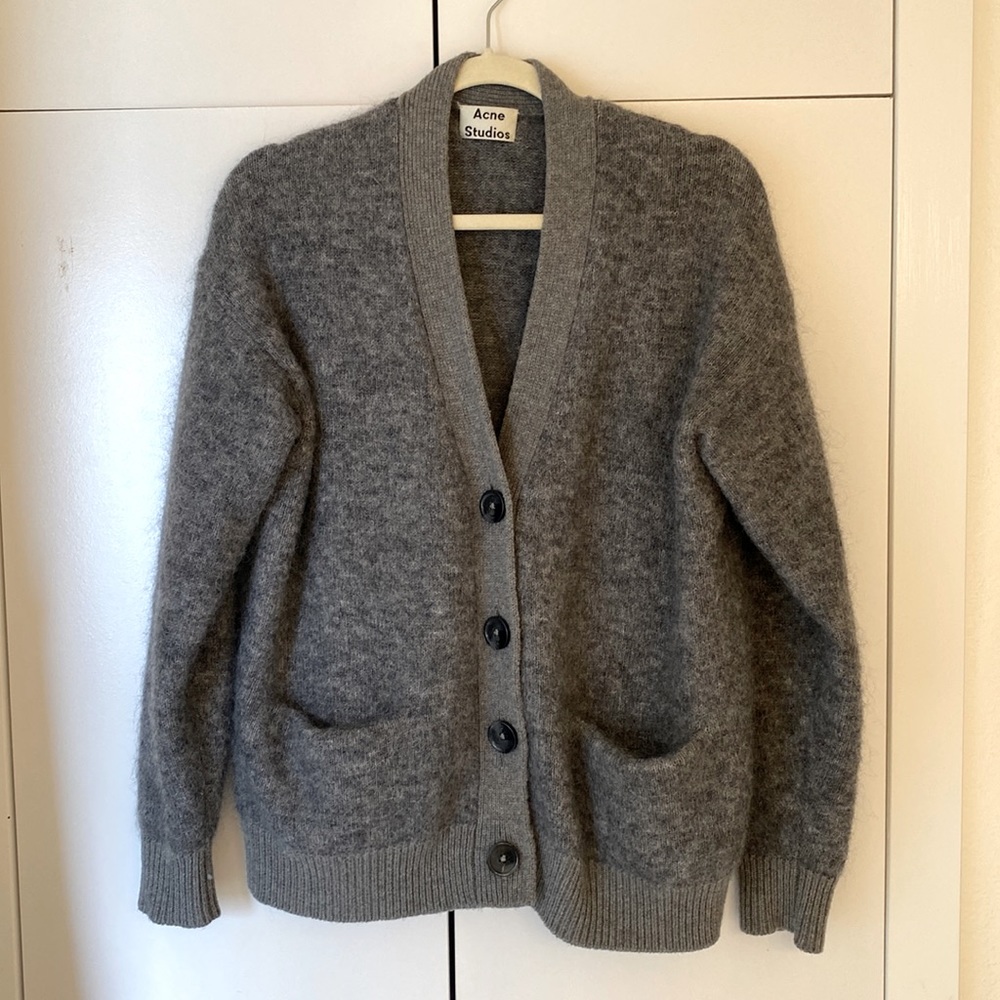 Acne Studios Rives Mohair & Wool cardigan size XS